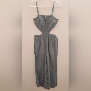 Aerie Olive Cutout Jumpsuit